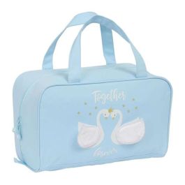 Neceser Escolar Glow Lab Cisnes Azul claro 31 x 14 x 19 cm Neceser Escolar Glow Lab Cisnes Azul claro 31 x 14 x 19 cm
