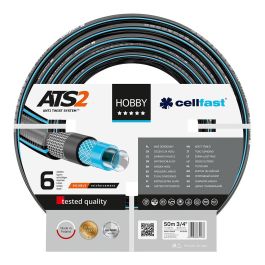 Manguera de riego de 6 capas hobby ats2 de 19 mm x 50 m cellfast