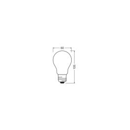 Ledvance/Osram LVE-4099854060212 Bombilla LED Classic E27 7.2W 1521Lm 3000K 320º IP20 Clase A Filamento 50.000h