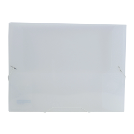 Liderpapel 36934 Carpeta Portadocumentos con Gomas Polipropileno Din A4 Transparente Lomo 25 mm