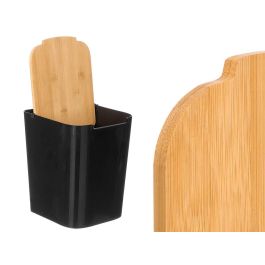 Papelera Tapa Bambu Negra Kinvara 18X24CM (6 Unidades) Papelera Tapa Bambu Negra Kinvara 18X24CM (6 Unidades)
