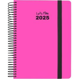 Grafoplas Agenda Anual Serie Neón Espiral 15x21 cm D-P Cierre C-Goma Fucsia 2025 Precio: 9.5000004. SKU: B16VDH5F8T