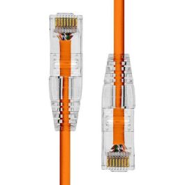 ProXtend Ultra Slim CAT6A U/UTP CU LSZH Ethernet Cable Orange 25cm