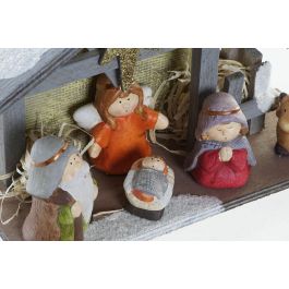 DKD Home Decor Nacimiento Navidad Tradicional Terracota LED Multicolor 21.5 x 8.5 x 15 cm