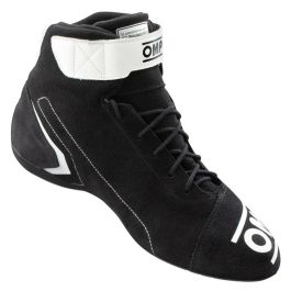 Botines Racing OMP FIRST Negro/Blanco 45