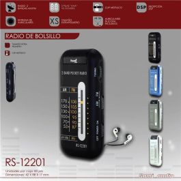 SAMI Radio XS 2 Bandas con DSP, Receptor y Clip Metálico para Auricular Plateado Precio: 18.49999976. SKU: B1JFTN4DAF