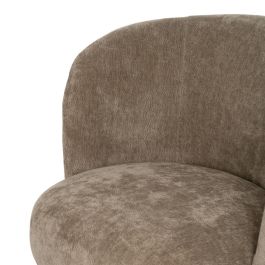Sillón Taupe Madera de Abedul Salón 85 X 79 X 66 cm