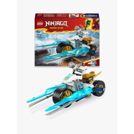 LEGO 71816 NINJAGO Moto de Hielo de Zane - Juguete de Construcción con Minifigura, Espadas Doradas y Cuchillas Desplegables para Niños +7 Años