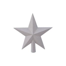 Estrella blanca para arbol de navidad 19x4,2x19cm Precio: 3.69000027. SKU: S7903783