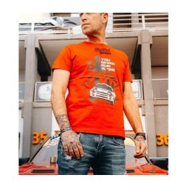 Camiseta de Manga Corta Hombre RADIKAL YOU NEVER RUN ALONE Rojo XXXL