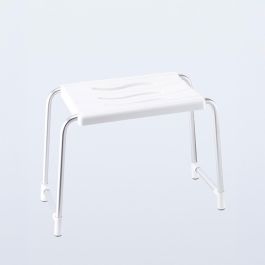 Basics Taburete de Baño Blanco Aluminio PVC 50 x 24 cm Precio: 32.49999984. SKU: B14TKDAXPB