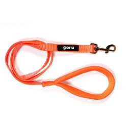 Trek Star Correa Air Mesh Naranja para Perro Ligera Transpirable Acolchada, 2cm Ancho x 120cm Largo