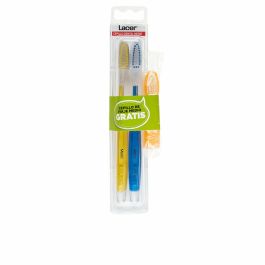Lacer Cepillo Dental Medio, Pack 2 Unidades. Para una higiene bucal completa con cerdas de dureza media y limpieza efectiva.