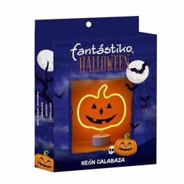 Calabaza con soporte y luz neon 26,5x22,8 cm Calabaza con soporte y luz neon 26,5x22,8 cm