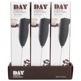 Day Batidor Leche Eléctrico de Acero Inoxidable y Plástico para Espuma de Bebidas