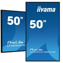 Monitor Iiyama 50" , Uhd Va Panel, Haze 25%, 800Cd/M, Horiz y Vert, Signal Failover, Mm 2X 10W, Hdmi 2X, Dp, Usb 2.0 X2, Wifi, Lan, Media Play Usb Port, Control Lan / Rs232C, Iisignage2 (Cms/Dms), E-Share, Android 11 Os, 24/7 Operation, Vesa (400X
