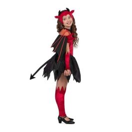Disfraz diablesa tocado, alas, vestido con cola, guantes y calientapiernas talla 7-9 y Disfraz diablesa tocado, alas, vestido con cola, guantes y calientapiernas talla 7-9 y