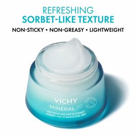 Vichy MINÉRAL 89 gel sorbete mate hidratante 48H con ácido hialurónico, 50 ml - Hidratación intensiva y efecto matificante Vichy MINÉRAL 89 gel sorbete mate hidratante 48H con ácido hialurónico, 50 ml - Hidratación intensiva y efecto matificante
