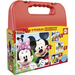 Maleta Puzzles Progresivos Mickey Mouse 12-16-20-25 16505 Precio: 9.5000004. SKU: S2403637