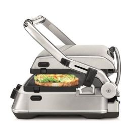 Sage SGR700BSS4EEU1 Grill Eléctrico BBQ & PRESS™ con Placas de Cerámica, sin PFOA ni PTFE, para Cocinar Panini, Hamburguesas y Filetes