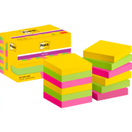 Post-it Bloc de Notas Adhesivas Super Sticky 47,6x47,6 mm con 90 Hojas, Pack de 12 Blocs, Colores Surtidos Precio: 13.89000019. SKU: B1G67B4G5S