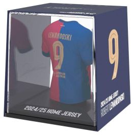 BANBO TOYS Figura Mini Camiseta Lewandowski FC Barcelona Vinilo Acrílico Plástico Biodegradable 9,5cm