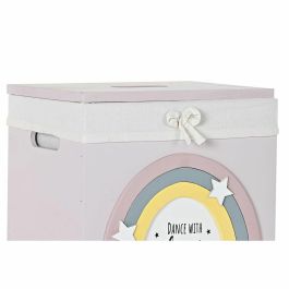 Cesta Ropa Kids DKD Home Decor Blanco Rosa 30 x 55 x 40 cm Set de 5 Cesta Ropa Kids DKD Home Decor Blanco Rosa 30 x 55 x 40 cm Set de 5