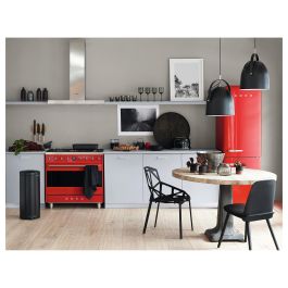 Smeg TSF01BLEU Toaster 2 Ranuras Compacto Estilo 50s Negro Brillo Alto