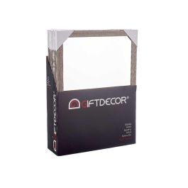 Giftdecor Espejo Gris 50x70 cm con Gancho Horizontal y Vertical (8 Unidades)