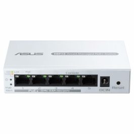 ASUS ExpertWiFi EBP15 Interruptor Gestionado con 5 Puertos Gigabit Ethernet, Alimentación PoE (60W) y Soporte QoS - Color Blanco ASUS ExpertWiFi EBP15 Interruptor Gestionado con 5 Puertos Gigabit Ethernet, Alimentación PoE (60W) y Soporte QoS - Color Blanco