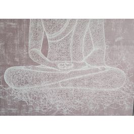 DKD Home Decor Cuadro Oriental 5 x 120 x 80 cm Poliester Pino Marron Buda