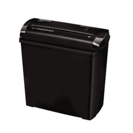 Fellowes Destructora de Documentos P-25S de Corte en Tiras, 5 Hojas, Papelera 11 Litros, Seguridad P-1