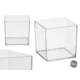 Giftdecor Jarrón Cuadrado Acrílico Transparente 10x10x10 cm (24 Unidades) Precio: 38.50000022. SKU: B1H8SZQQLT