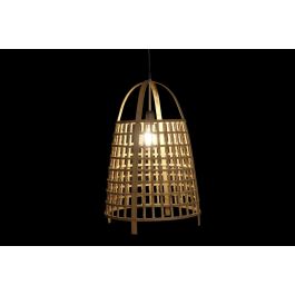 DKD Home Decor Lámpara de Techo Balines Ratán Natural 42 x 63 x 42 cm