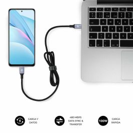 Cable USB-C a USB-C Subblim PLUS Negro 1 m