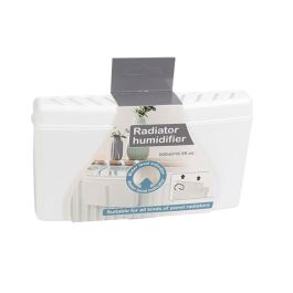 Humidificador con gancho metálico blanco 13 x 4 x 21,7 cm