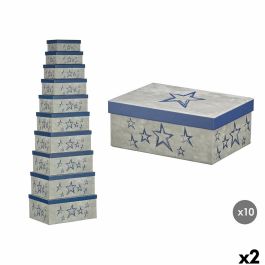 Caja Decorativa Pincello 66 Azul Cartón (2 Unidades)