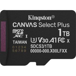 Kingston SDCS3/1TB Tarjeta de Memoria microSDXC 1TB Clase 10 U3 V30 A1 Velocidad de Lectura 150MB/s