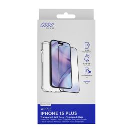 Myway Carcasa para Apple iPhone 15 Plus con Protector de Pantalla - TPU Suave y Vidrio Templado 9H Myway Carcasa para Apple iPhone 15 Plus con Protector de Pantalla - TPU Suave y Vidrio Templado 9H