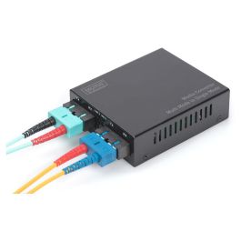 Digitus Convertidor de Medios Gigabit Multimode/Singlemode SC/SC - 1000 Mbit/s, 1000Base-SX, Ethernet Gigabit, Fibra SC