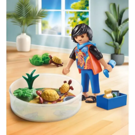 PLAYMOBIL Terrario Para Tortugas 71748 con Accesorios para Cuidado de Caparazones y Tortugas, +4 Años