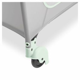 Hauck HAU1731647250787 Cuna de viaje Sleep N Play Go Plus 60x120 cm desde el nacimiento, Plegable con Ruedas - Dusty Mint
