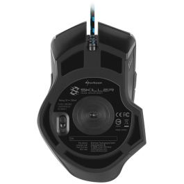 Sharkoon Skiller SGM1 Ratón Gaming Óptico Ergonómico USB 10800 DPI 12 Botones Programables para PC Negro