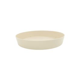 Plastiken Plato de inyección para maceta Ø11x1,6cm color ecru, polipropileno, resistente a rayos solares