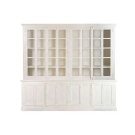 DKD Home Decor Vitrina Balines de Teca y Mango Blanca Decapé 270x43x244 cm con 8 Puertas y 6 Estanterías Precio: 4150.49999969. SKU: B1D2J7ZX33