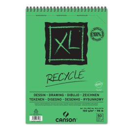 Bloc De Dibujo Canson Xl Reciclado Con Espiral Grano Fino Alveolado A4 160G 50H (Set de 5) Precio: 40.89999992. SKU: B146S5VGST