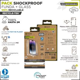 Muvit Funda Shockproof 2M para Apple iPhone 15, Material Reciclado y Reciclable - Protección Ecológica Muvit Funda Shockproof 2M para Apple iPhone 15, Material Reciclado y Reciclable - Protección Ecológica