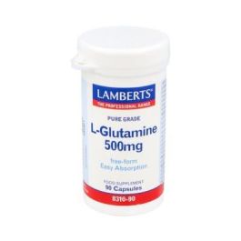 LAMBERTS L-Glutamina 500 mg 90 Cápsulas. Aminoácido esencial para mantenimiento muscular, apto vegetarianos. Precio: 32.5000005. SKU: B1GG394NMZ