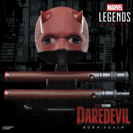 Hasbro Marvel Legends Máscara y Bastón de Daredevil: Born Again para Juego de Rol y Colección Premium para Fans +14 Años