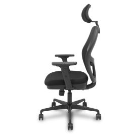 PIQUERAS Y CRESPO Silla Jorquera traslack malla negra asiento bali negro brazos 2D cabecero regulable PIQUERAS Y CRESPO Silla Jorquera traslack malla negra asiento bali negro brazos 2D cabecero regulable